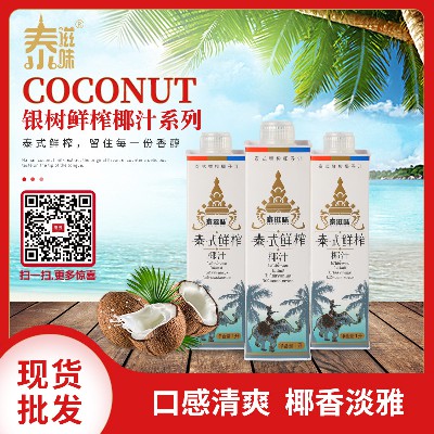 泰滋味泰式鲜榨椰子汁 椰子饮料椰子奶椰香淡雅6支装厂家直供分销